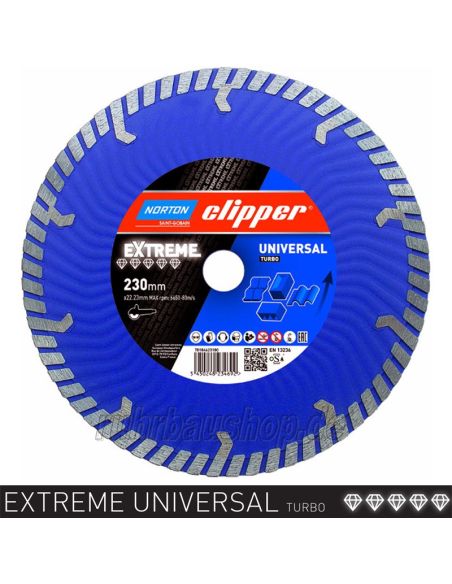 Disque diamant extreme turbo universel 300x20