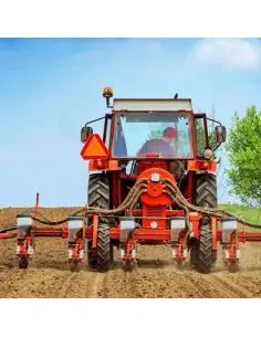 LED rotating light for tractors. With metallic support with butterfly nut