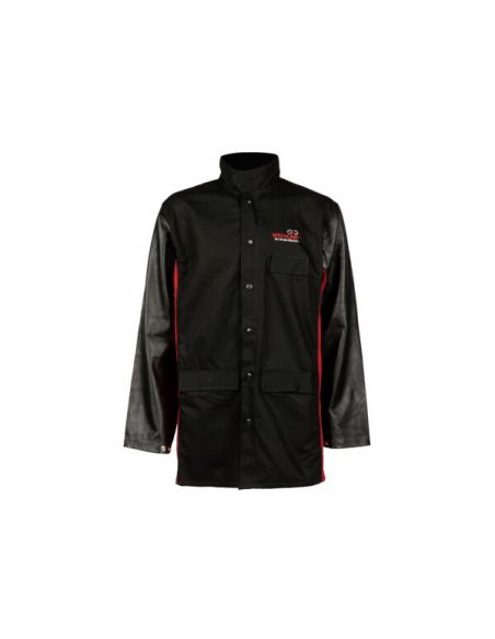 Jacket with grain leather sleeves - 2XL - WeldLine