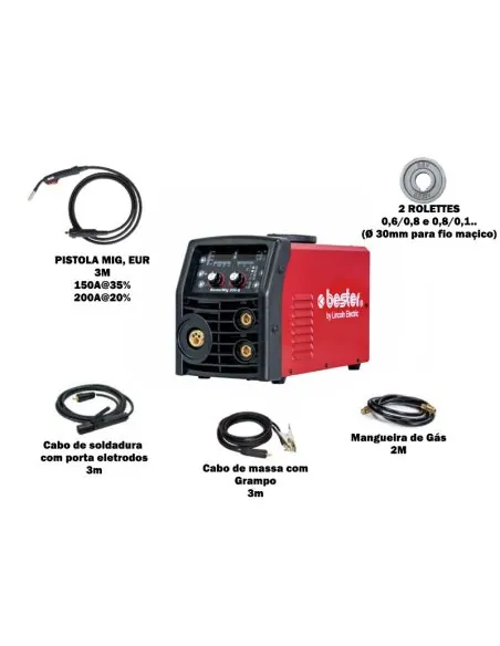 Welding Machine BesterMIG 200-S Multi Processes (MIG/TIG/MMA) | %EAN13%