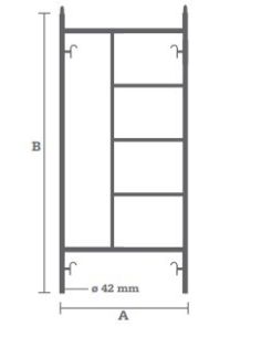 Échafaudage complet ES avec planche de 3 m 2