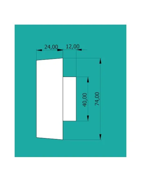 Pignon de bétonnière 12Z d. 74x36x15 trou 15 | %EAN13%