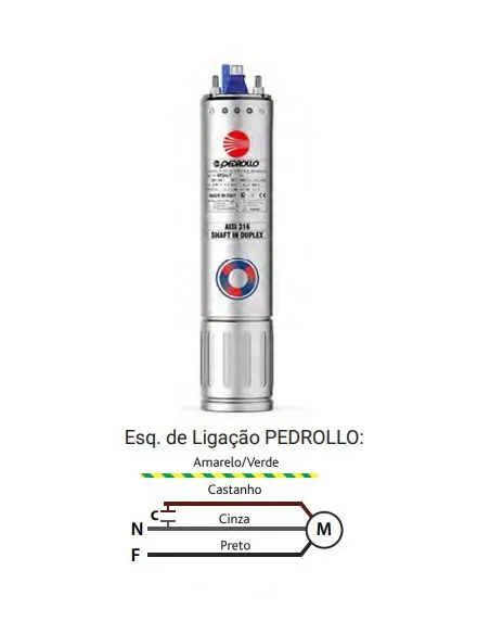 4" motor for submersible electric pumps Pedrollo 4PDm/2 - 240v | %EAN13%