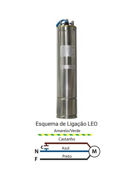 4" motor for submersible electric pumps LEO 4DWM 0.55- 240v