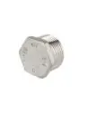Tampão Macho em Aço Inox Aisi 316- 3/4"