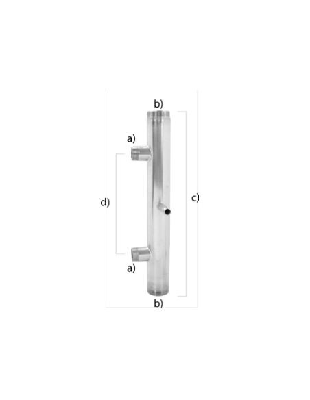 Colector Aspiración/Compresión Doble Acero Inoxidable Aisi 304- IX 2X