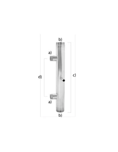Collettore triplo aspirazione/compressione in acciaio inox Aisi 304- IX 3X | %EAN13%