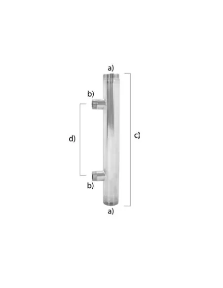Colector Doble Aspiración Acero Inoxidable Aisi 304 - 2X IX | %EAN13%