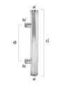 Collettore Doppia Aspirazione Acciaio Inox Aisi 304 - 2X IX