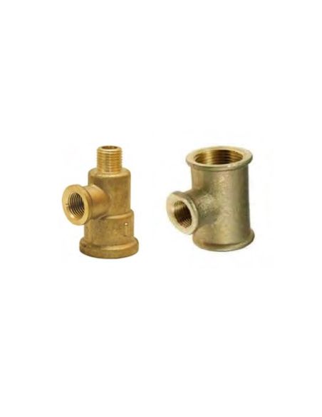 Brass Reducing T-Joint MF- F 1/2” MF 1/4”