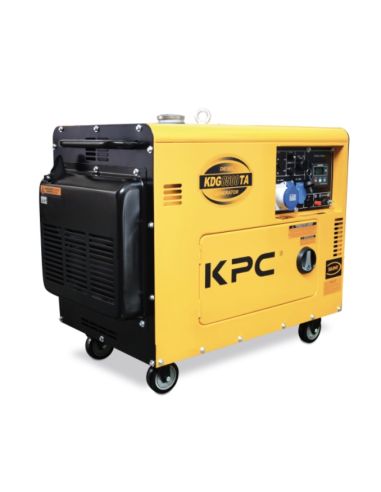 Générateur diesel KPC KDG8500TA, monophasé insonorisé 3000 tr/min