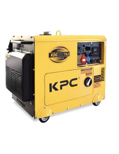 Generatore diesel KPC KDG7500TA3, insonorizzato trifase 3000 giri/min