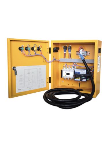 Three-phase 230/400 V Automatic Transfer Switch (ATS) for 1500 RPM generators.