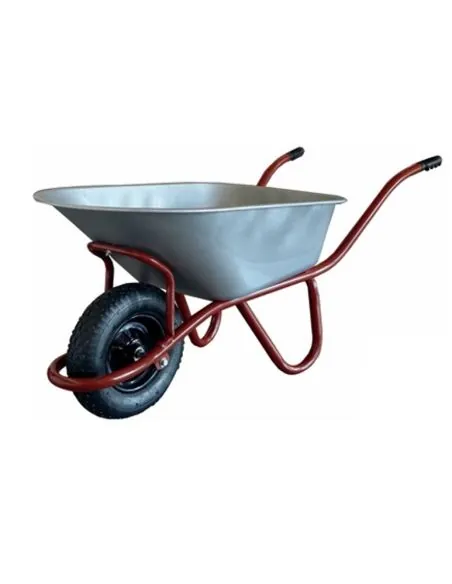 Carro de vertedero galvanizado LIS EVO F10 con ruedas neumáticas y rodamientos | %EAN13%