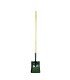 LIS square shovel with long wooden handle | 1470 mm