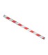 Barre de sécurité LIS 2500×130 mm avec bande diagonale rouge et blanche | %EAN13%