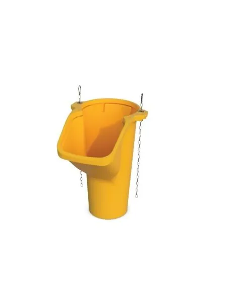 LIS polyethylene discharge nozzle Ø500 mm with metal chain | %EAN13%