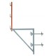 LIS support for safety barriers, facade fixing