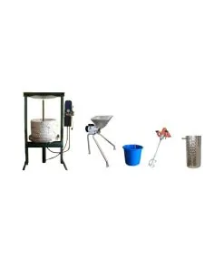 Minimühle mit Presse, HYDRAULISCHER ZYLINDER, ELEKTRISCHE PUMPE 50 cm
