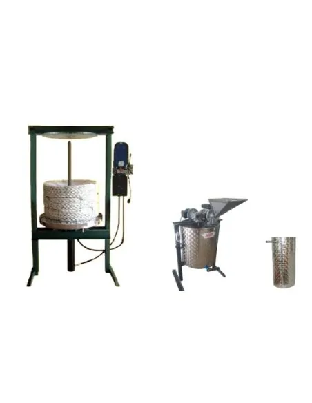 Mini press cylinder with a 200L mixer, 50 cm mats | %EAN13%