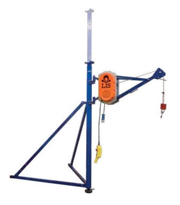 Guincho Elétrico LIS 300 kg com coluna e tripé, cabo 30 m | %EAN13%