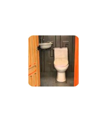 WC avec toilettes et lavabo – Raccordement au réseau EVO | %EAN13%